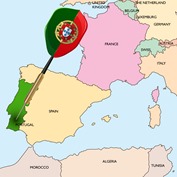 Portugal on map